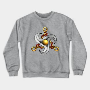 Metallic Celtic triskel Crewneck Sweatshirt